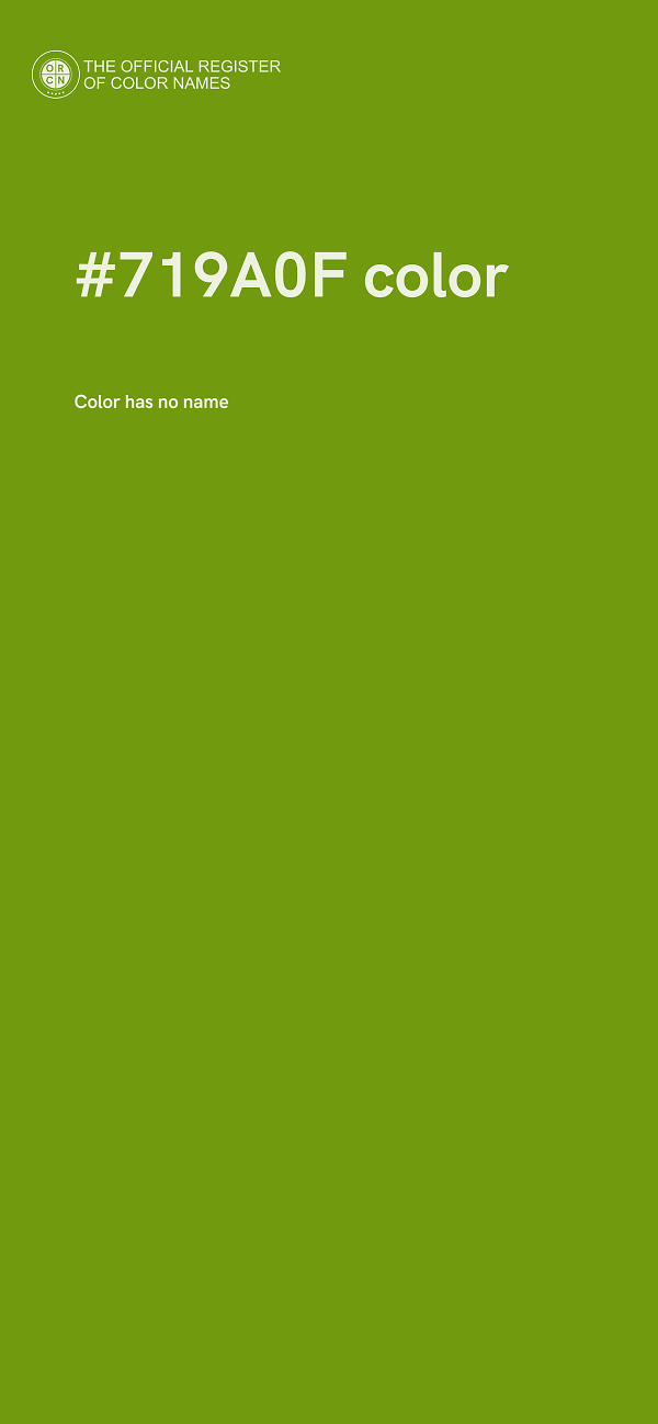 #719A0F color image