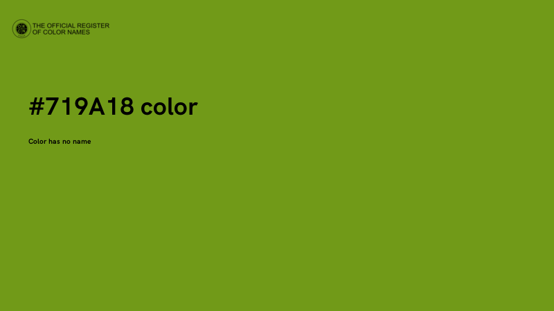 #719A18 color image