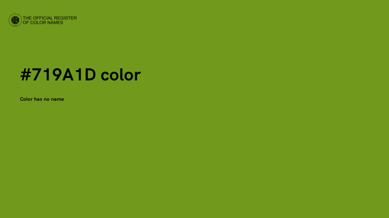 #719A1D color image