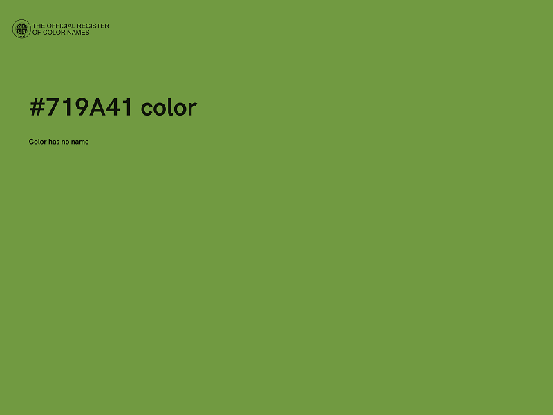#719A41 color image