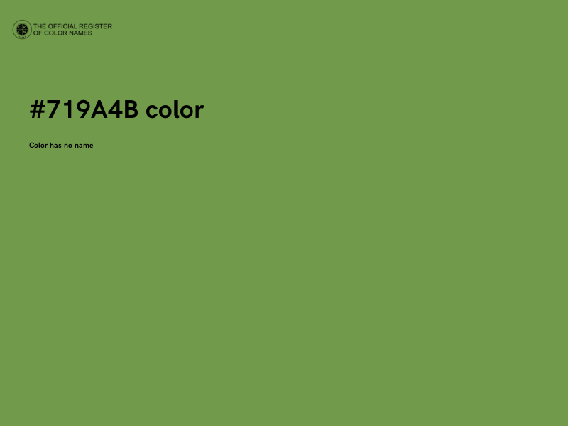 #719A4B color image