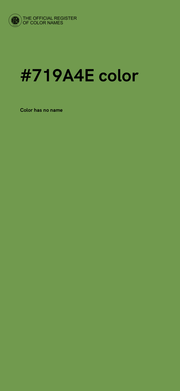 #719A4E color image