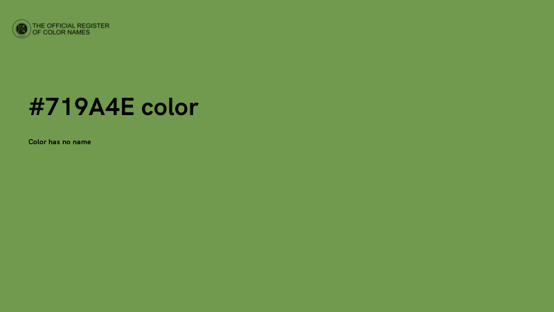 #719A4E color image