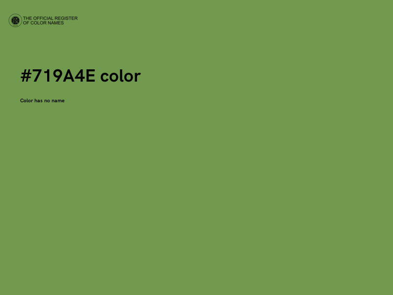 #719A4E color image