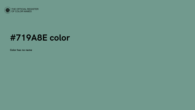 #719A8E color image