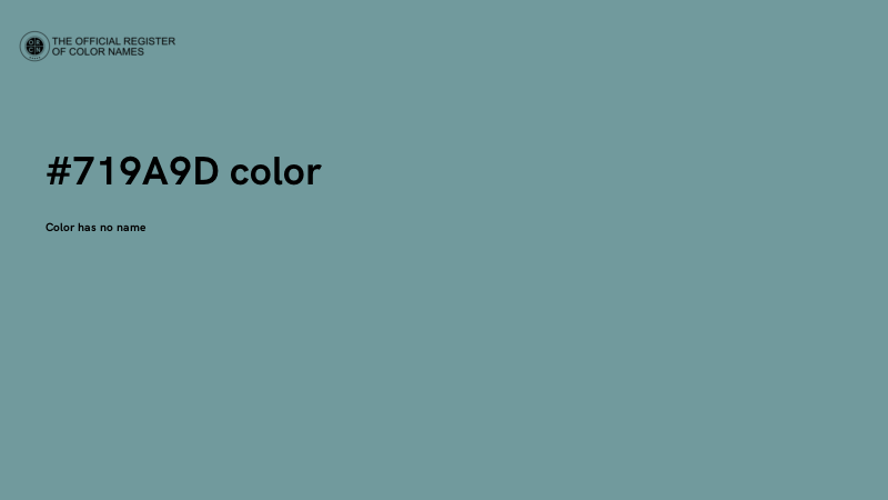 #719A9D color image