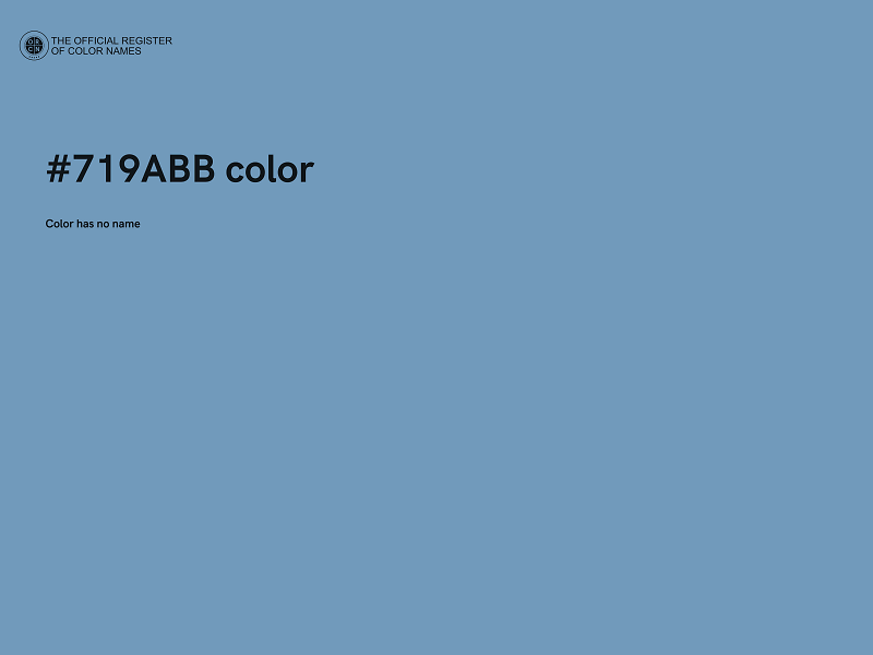 #719ABB color image