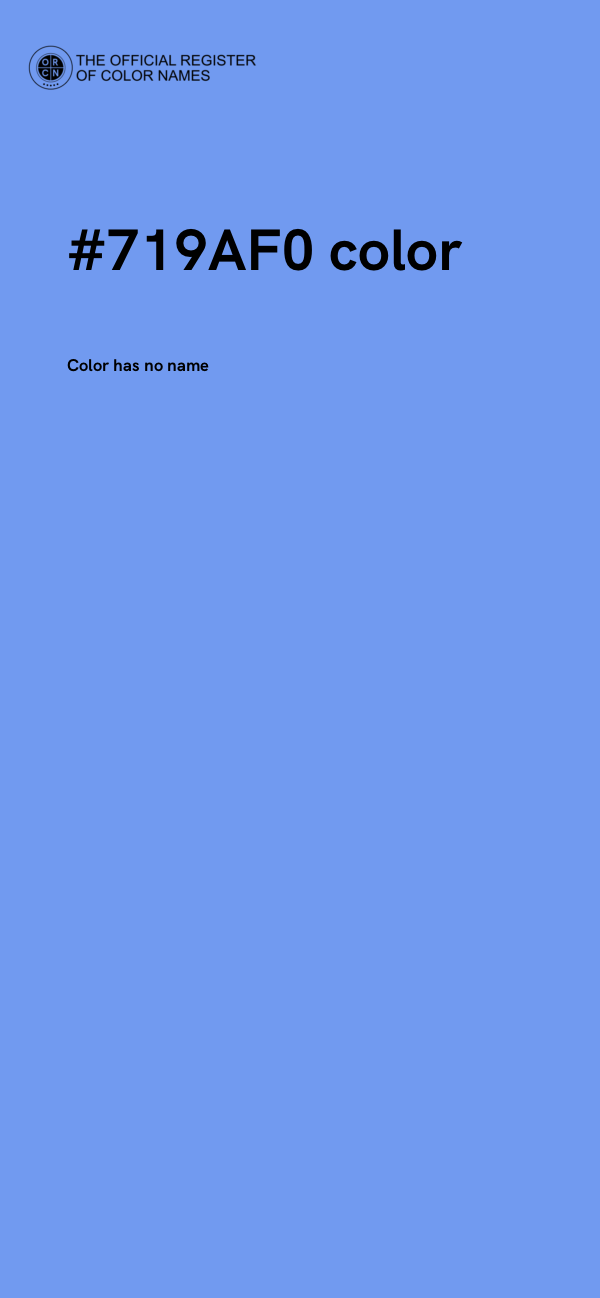 #719AF0 color image