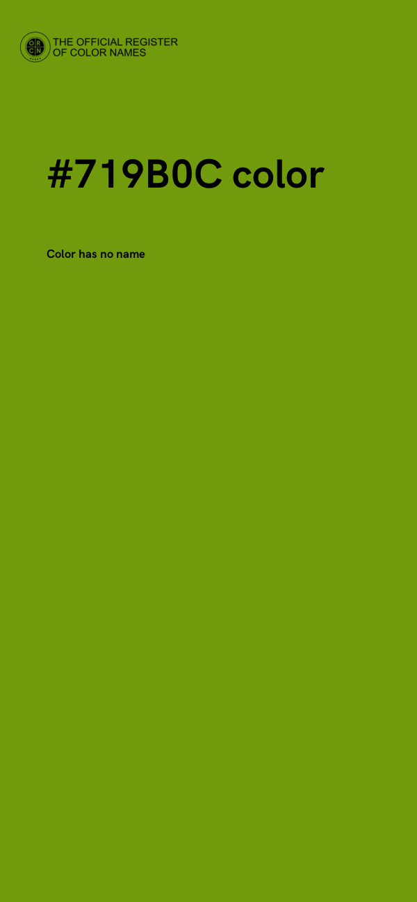 #719B0C color image