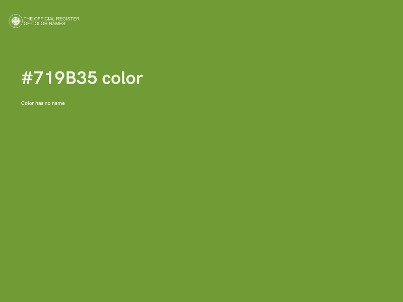 #719B35 color image