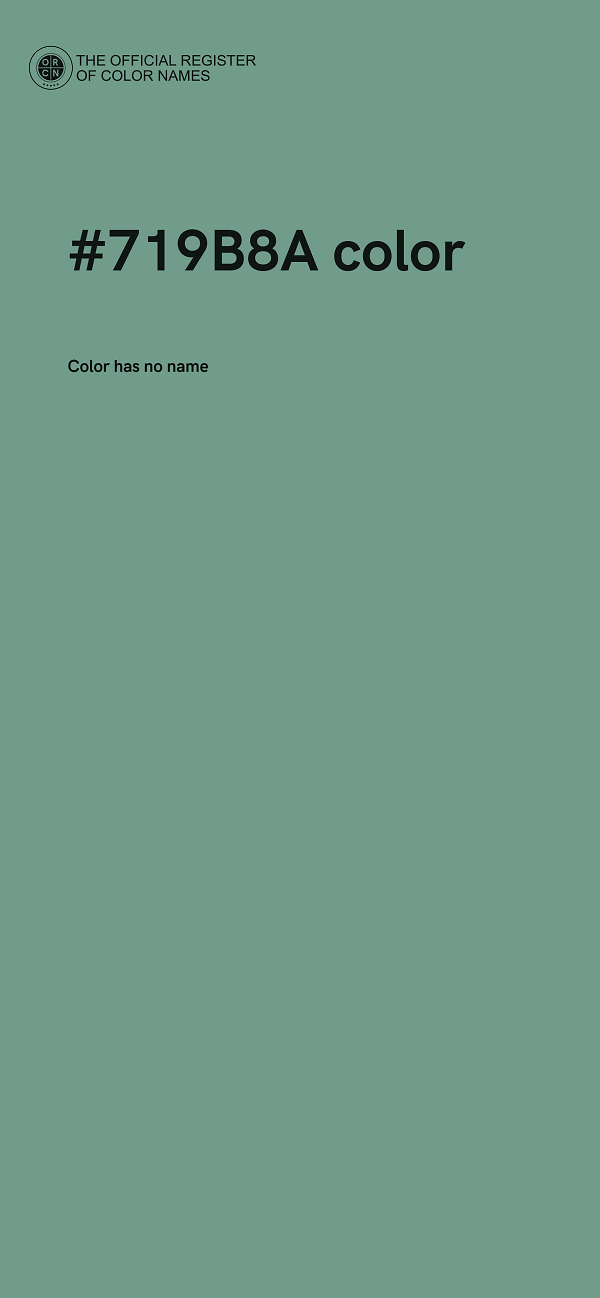#719B8A color image