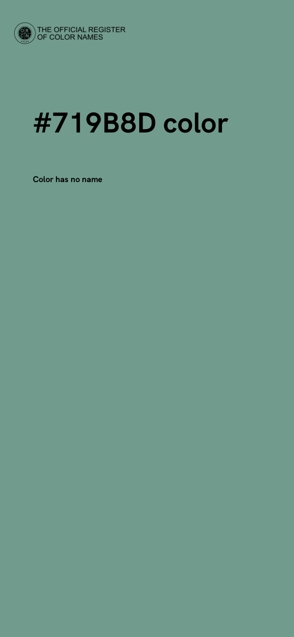 #719B8D color image