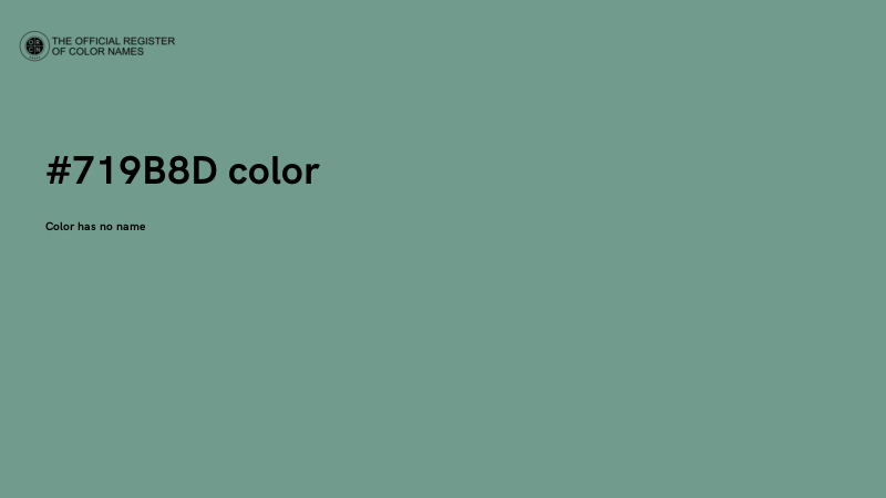 #719B8D color image