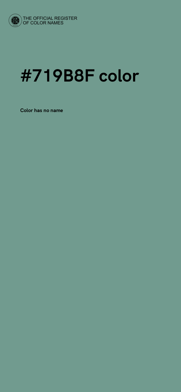 #719B8F color image