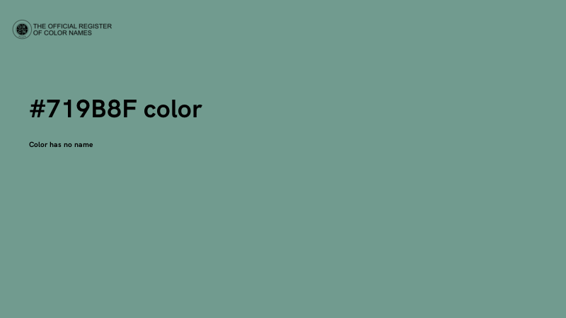 #719B8F color image
