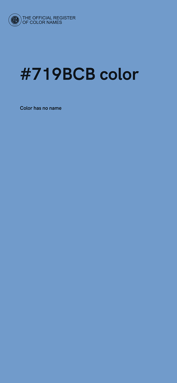 #719BCB color image