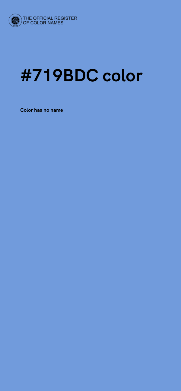 #719BDC color image