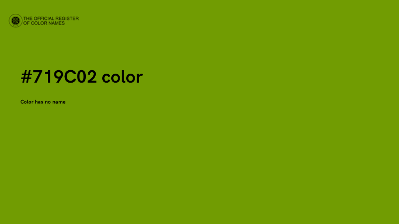 #719C02 color image