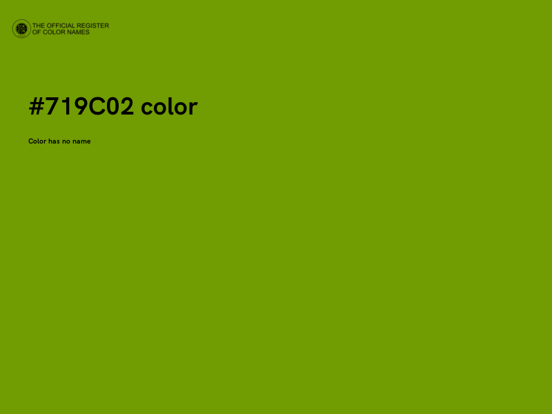#719C02 color image