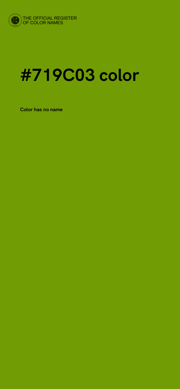 #719C03 color image