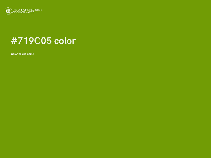 #719C05 color image