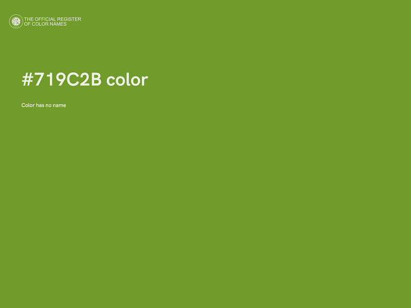 #719C2B color image