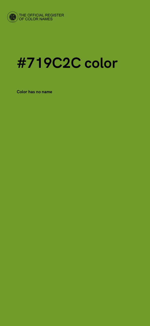 #719C2C color image