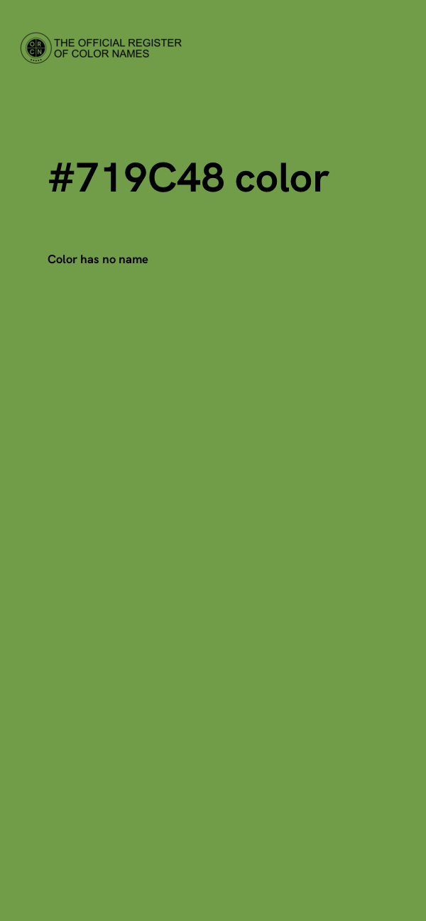#719C48 color image