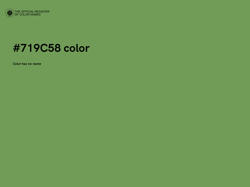 #719C58 color image