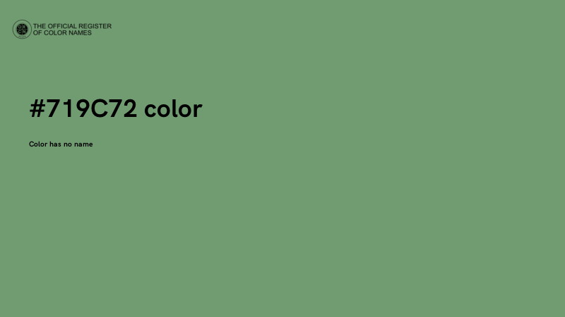 #719C72 color image