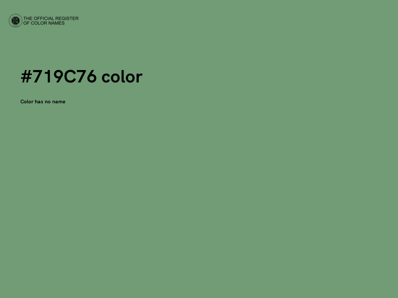 #719C76 color image