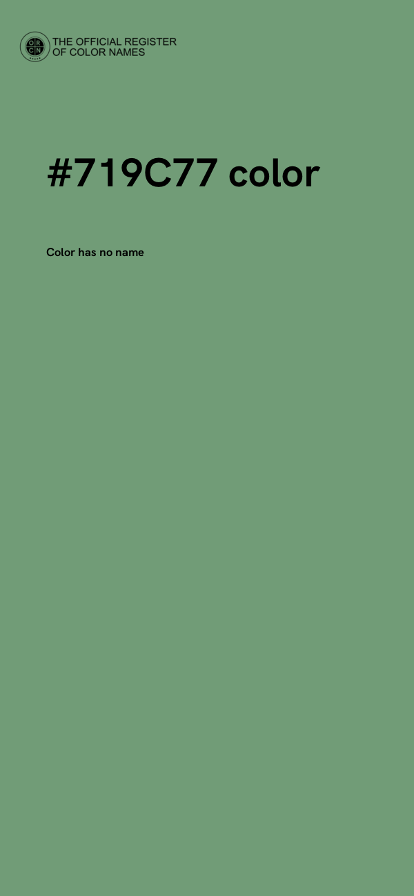 #719C77 color image