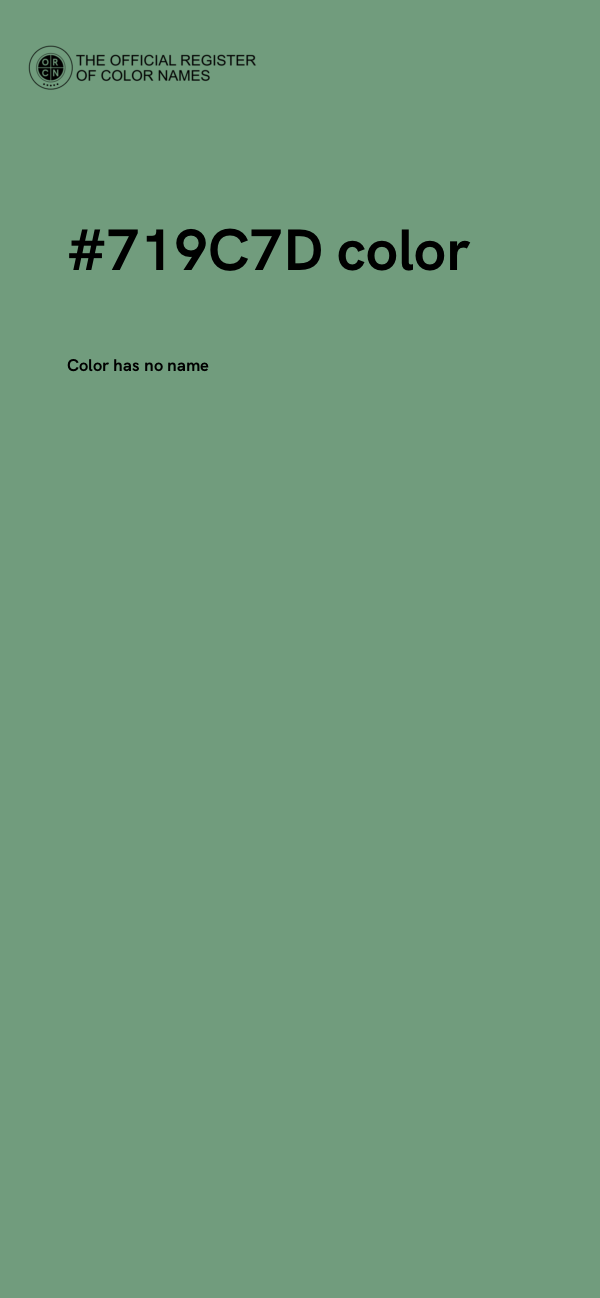 #719C7D color image