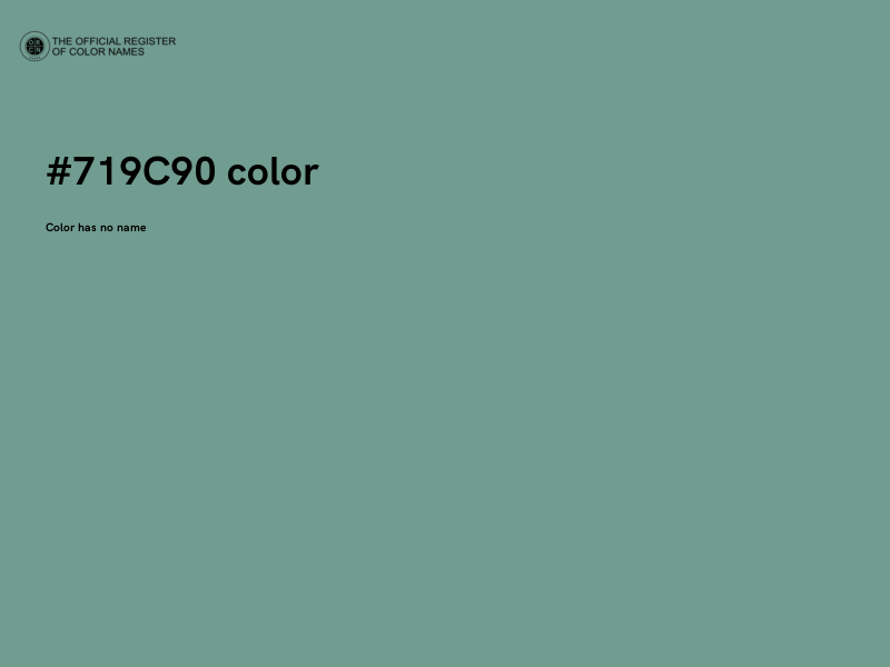 #719C90 color image