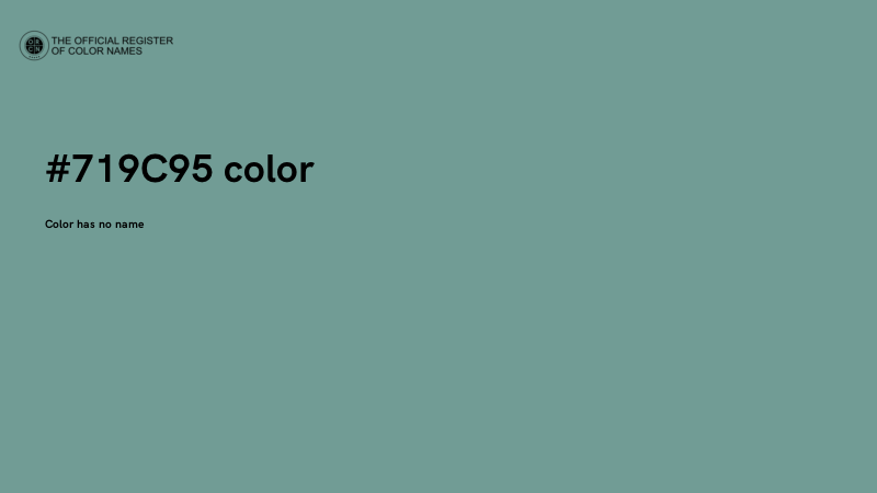 #719C95 color image