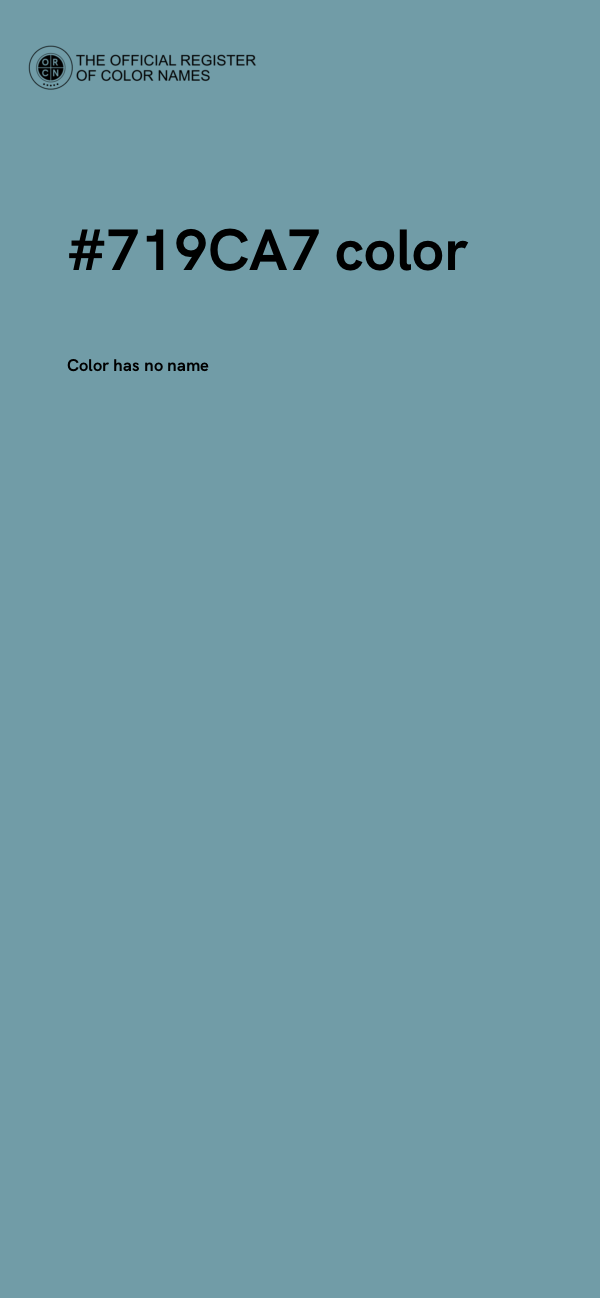 #719CA7 color image