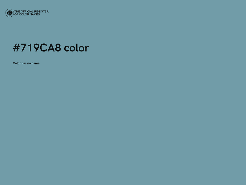 #719CA8 color image