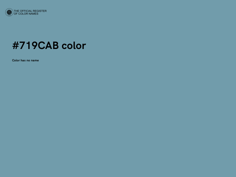 #719CAB color image