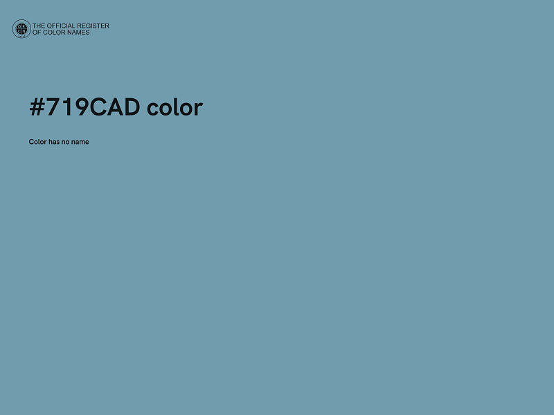 #719CAD color image