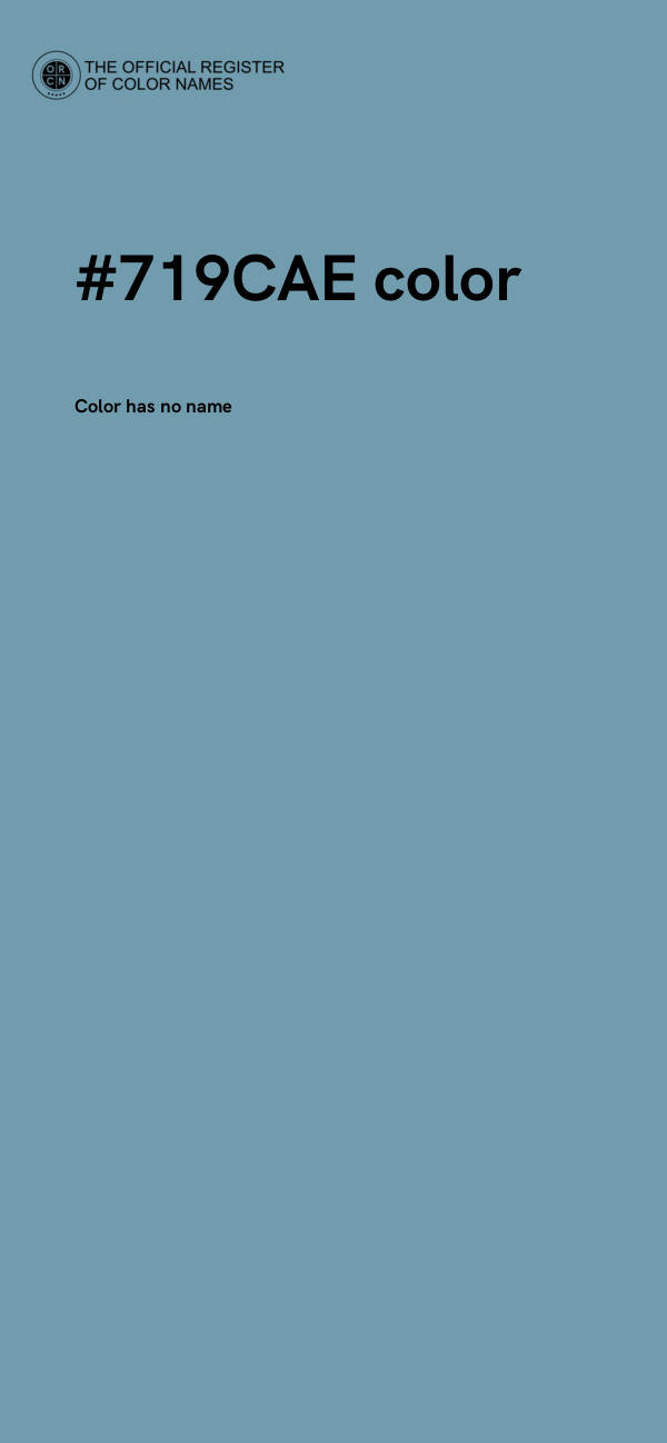 #719CAE color image