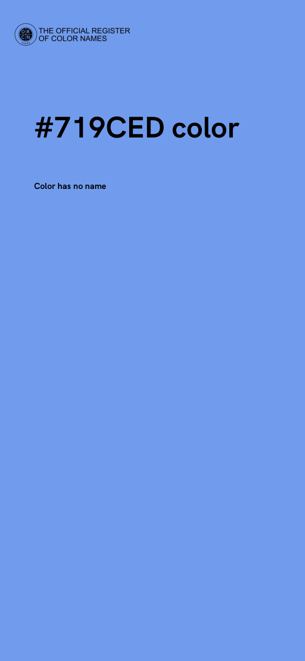 #719CED color image