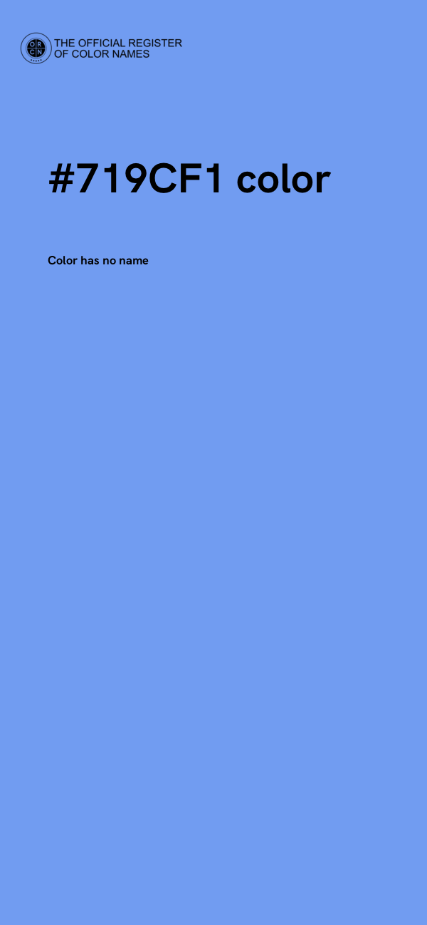 #719CF1 color image