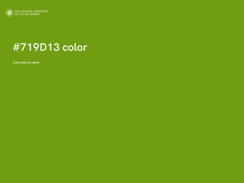 #719D13 color image