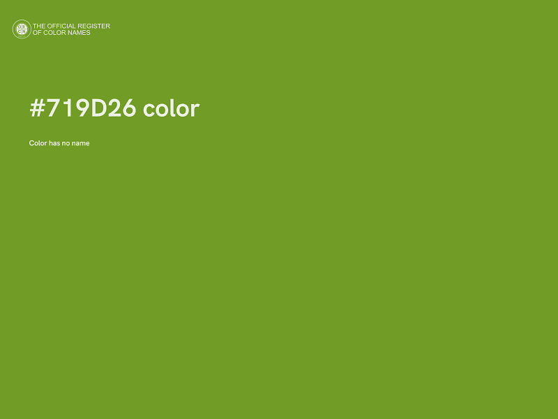 #719D26 color image