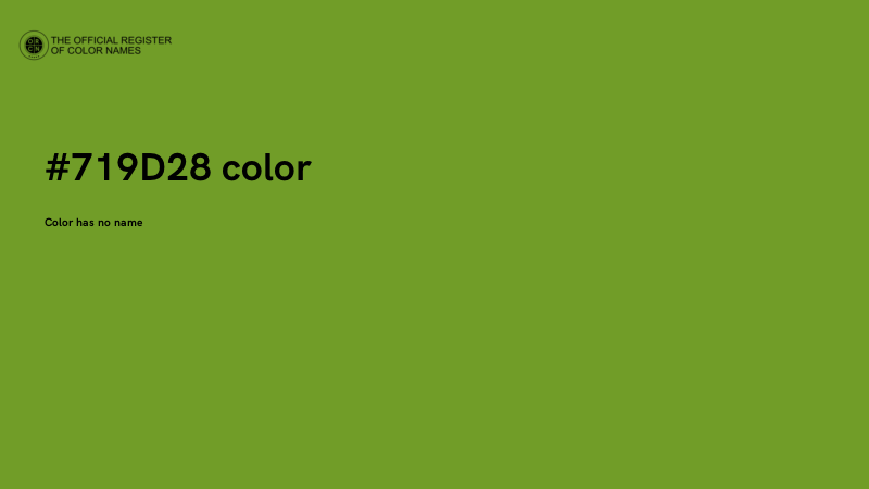 #719D28 color image