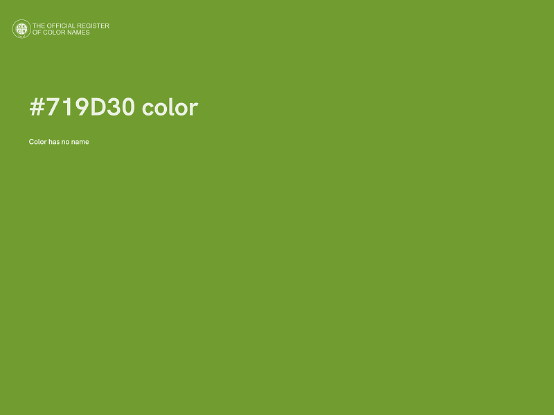 #719D30 color image