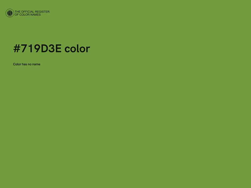 #719D3E color image