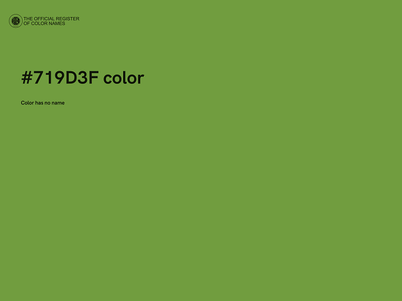 #719D3F color image