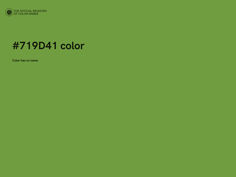 #719D41 color image