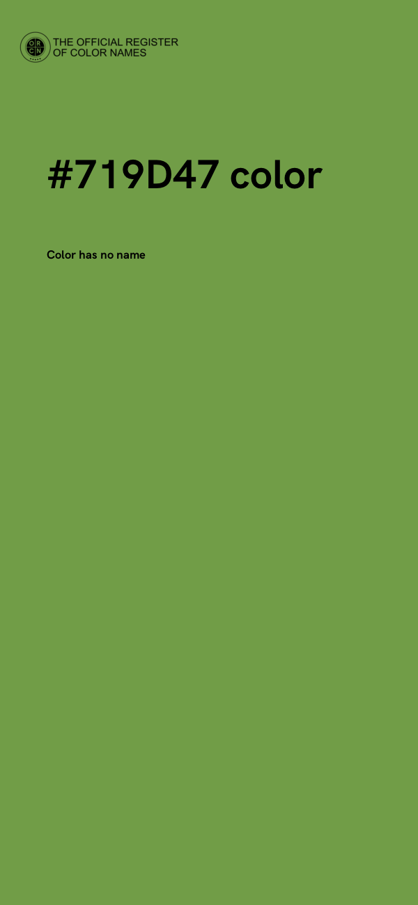 #719D47 color image
